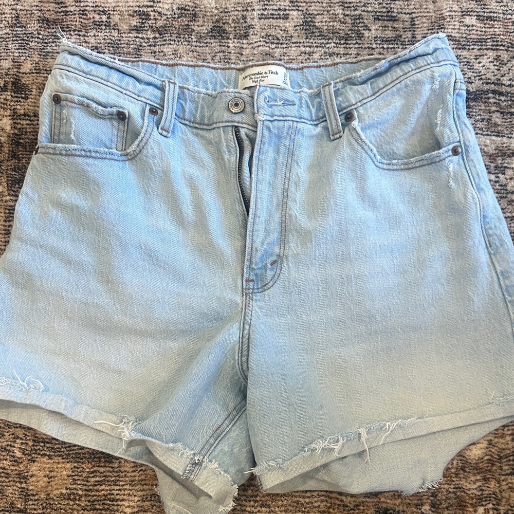 Abercrombie & Fitch Light Blue Jean Shorts